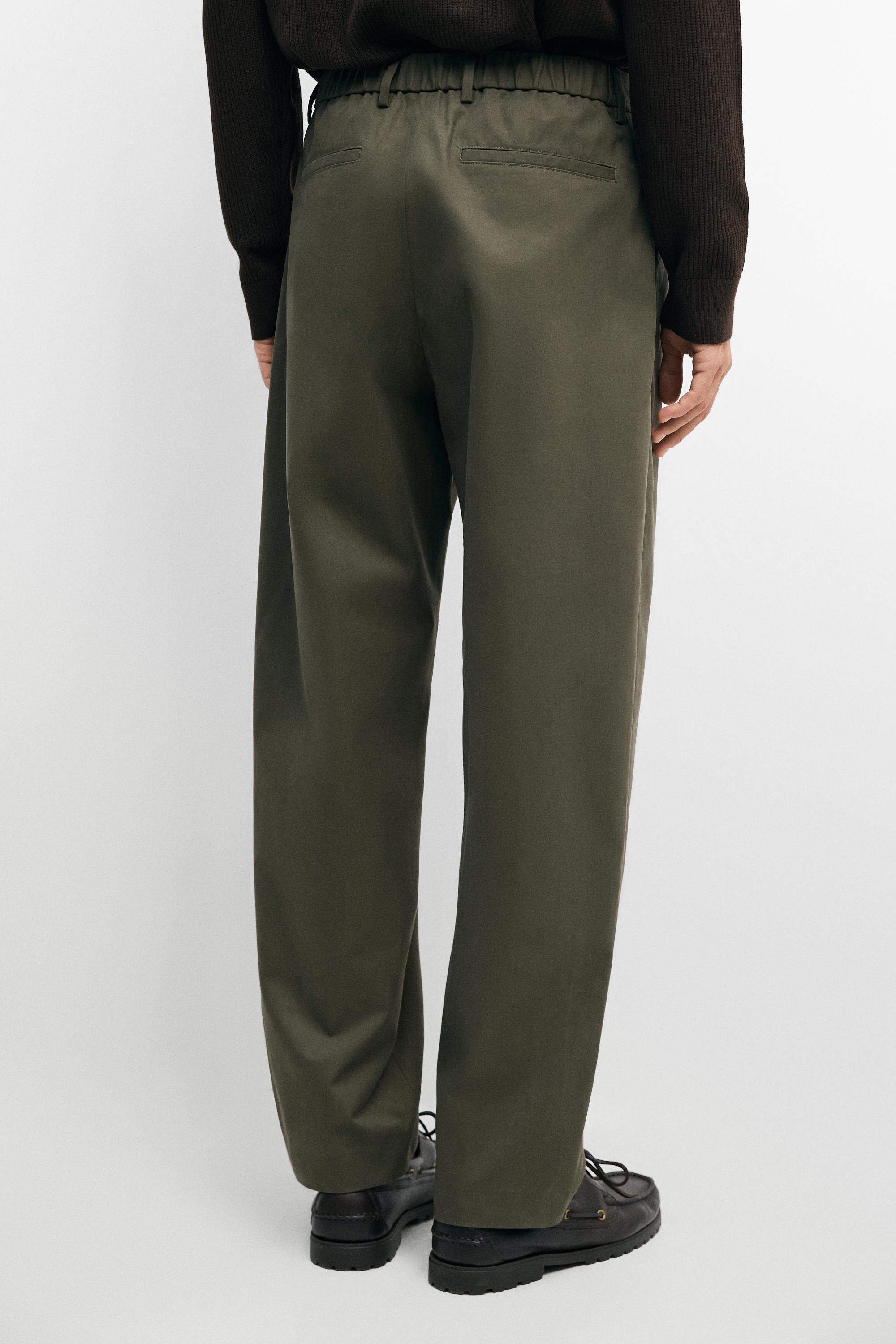 Pantalon double pince 100 % coton